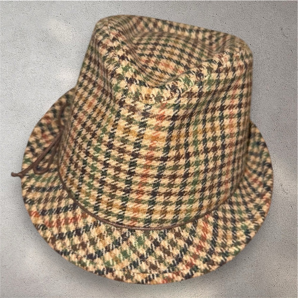 SAN DIEGO HAT COMPANY  Wool Fedora Hat in Houndstooth